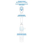 Динамометрический ключ серии LIGHT, 1/2, 40-210 Нм, для левой и правой резьбы, футляр KING TONY 34464-1FG