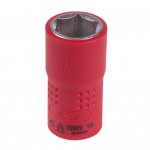 Головка торцевая диэлектрическая шестигранная 3/8, 15 мм KING TONY 3335VE15M