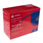 Шланг пневматический 10х15 мм, 15 м, на автоматической катушке, ПВХ композитный, резьба 1/4 МАСТАК 684-10115HR