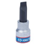 Насадка (бита) торцевая 3/8, Slotted, 8х1,2 мм, L = 50 мм KING TONY 302208
