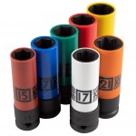 Набор глубоких ударных торцевых головок 1/2, шестигранные, 15-22 мм, 7 предметов KING TONY 44907MP