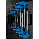 Набор L-образных ключей Hex, ложемент, 8 предметов KING TONY 9-22108MR