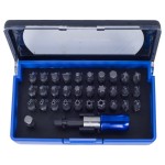 Набор вставок (бит) 1/4, PH, PZ, Hex, Torx, Slotted, 32 предмета KING TONY 1032CQ