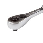 Трещотка 1/4, 140 мм, 90 зубцов, флажковая с кнопкой KING TONY 2773-55GS