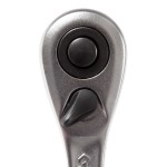 Трещотка 1/4, 140 мм, 90 зубцов, флажковая с кнопкой KING TONY 2773-55GS