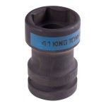 Головка торцевая ударная 1, Square 20 мм х Hex 41 мм, футорочная KING TONY 85452041M