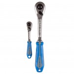 Набор трещоток 1/4, 1/2, 90 зубцов, флажковых с кнопкой, 2 предмета KING TONY 7773GS