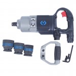 Гайковерт пневматический ударный 3/4, 2170 Нм, в комплекте 3 торцевые головки KING TONY P33671-160B