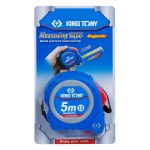 Рулетка измерительная 5 м, полотно 19 мм, магнитный крюк KING TONY 79094-05M