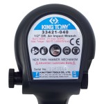 Гайковерт пневматический ударный 1/2, 678 Hм, в комплекте 3 торцевые головки KING TONY P33421-040B