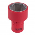 Головка торцевая диэлектрическая шестигранная 3/8, 24 мм KING TONY 3335VE24M