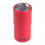 Головка торцевая диэлектрическая шестигранная 1/2, 17 мм KING TONY 4335VE17M