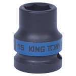kingtony головка ударная  1/2 6гр. 15мм 453515m
