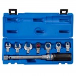 Динамометрический ключ серии FIT, 9х12 мм с набором насадок 10-17 мм, 4-20 Нм, кейс KING TONY 345102D08MR