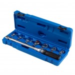 Динамометрический ключ серии FIT, 9х12 мм с набором насадок 10-17 мм, 4-20 Нм, кейс KING TONY 345102D08MR