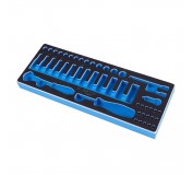 Ложемент для набора торцевых головок 1/4" с принадлежностями 9-2548MRV, EVA KING TONY 859254832B