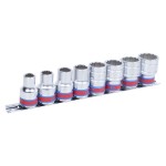 Набор торцевых головок 1/2, двенадцатигранные, 3/8-7/8, 8 предметов KING TONY 4010SR