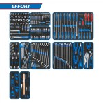 Набор инструментов EFFORT для тележки, 12 ложементов, 235 предметов KING TONY 934-235MRVD