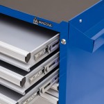 Тележка инструментальная, 6 выдвижных ящиков, ОПТИМА, синяя МАСТАК 521-06581MB