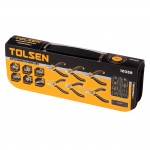 Набор пассатижей и бокорезов GRIPro, мини, 6 предметов, в футляре на молнии TOLSEN TT10359