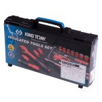 Набор торцевых диэлектрических головок с принадлежностями 1/2, шестигранные, 8-24 мм, 16 предметов KING TONY 45VE01MRV