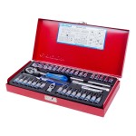 Набор торцевых головок с принадлежностями 1/4, шестигранные, 4-13 мм, 39 предметов KING TONY 2539MR