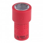 Головка торцевая диэлектрическая шестигранная 1/4, 13 мм KING TONY 2335VE13M