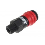 Переходник для компрессора 3/8 быстросъемный композитный с клапаном наружная резьба JTC JTC-JW1071-30SMC