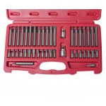 Набор бит 1/2 3/8 HEX, TORX, SPLINE 6-ти гранных 2 держателя 42 предмета в кейсе JTC JTC-3933