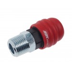 Переходник для компрессора M1/2 быстросъемный наружная резьба композитный двухрежимный JTC JTC-C40SMA