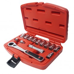 Набор головок со сквозным отверстием 10-19мм 14 предметов в кейсе JTC