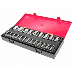 Набор головок торцевых 1/2 6-ти гранных 08-32мм 22 предмета в кейсе JTC