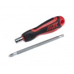 Отвертка комбинированная PH2.0-SL6.5 двухсторонняя со сквозным стержнем JTC JTC-7821