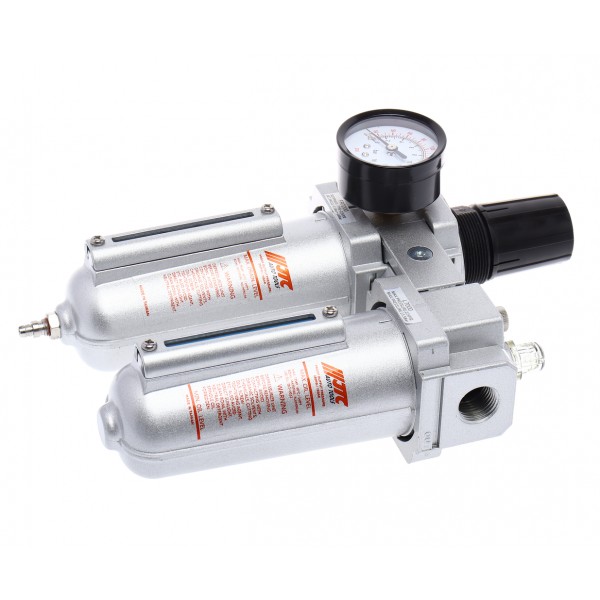 Блок подготовки воздуха (лубрикатор,осушитель) 1/2” металл. переключ. 285PSI 4000л/мин. JTC JTC-7264