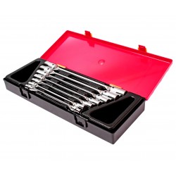 Набор ключей торцевых 6-19мм шарнирных 7 предметов в кейсе JTC
