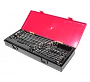 Набор ключей комбинированных 6-23мм с зеркальной полировкой 17 предметов в кейсе JTC