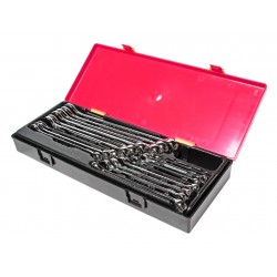 Набор ключей комбинированных 6-23мм с зеркальной полировкой 17 предметов в кейсе JTC