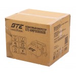 Компрессор пневматический 220В 0.55кВт 8атм. 60л/мин. ресивер-8л поршневой безмасляный GTE GTE-HMP008060B