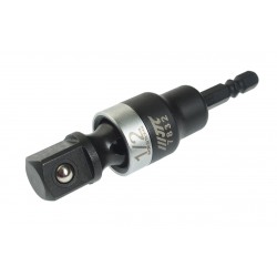 Адаптер 1/4х1/2 (6.35мм) карданный под шуруповерт JTC