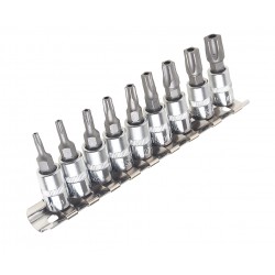 Набор бит-головок 1/4 TORX 5-ти гранных TS10H-TS50H 9 предметов JTC