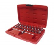 Набор головок для отворачивания масляных пробок 21 предмет JTC