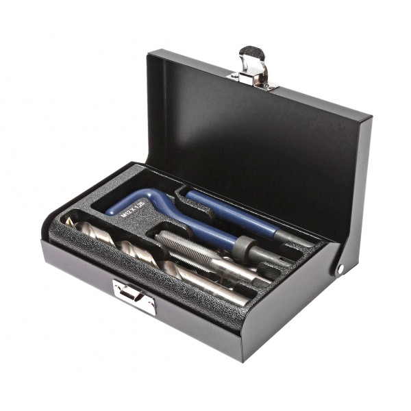 Набор инструментов и вставок для восстановления резьбы М12х1.25мм L=16.3мм 14 предметов JTC JTC-4785