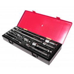 Набор удлинителей плавающих под ключ 1/4,3/8,1/2 11 предметов в кейсе JTC