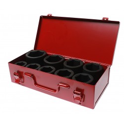 Набор головок торцевых 1 6-ти гранных 27-50мм ударных 9 предметов в кейсе JTC