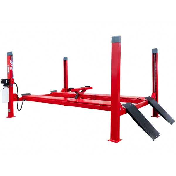 Подъемник электрогидравлический 4т 190-1900мм 4-х стоечный 220В (ручной спуск) GTE GTE-4301