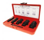 Набор инструментов для восстановления резьбы штуцеров систем кондиционирования 6пр. в кейсе JTC
