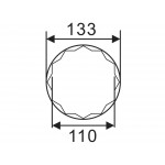 Головка ступичная SW36х110мм 12-ти гранная (IVECO) L=118мм JTC JTC-5250