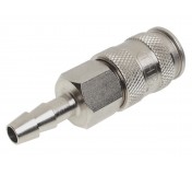 Переходник для компрессора 9.9мм быстросъемный с клапаном елочка JTC