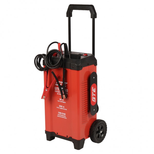 Устройство пуско-зарядное 12-24V/20-700Ач/300А передвижное GTE GTE-PC160