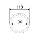 Головка ступичная 90мм (IVECO) JTC JTC-5470